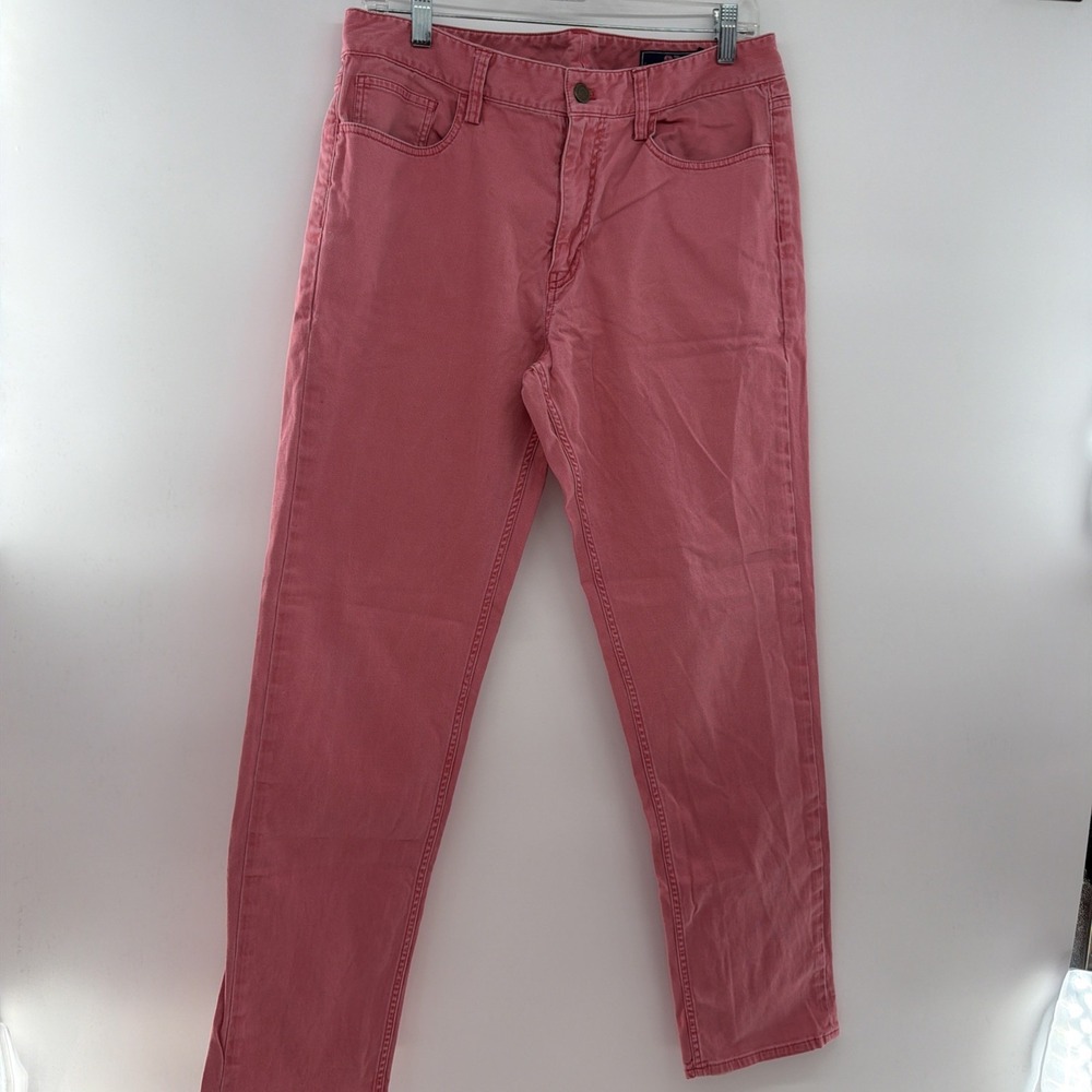 Pink vineyard vines jeans 32" X 32" Straight Leg Cotton/spandex Resort Vacation